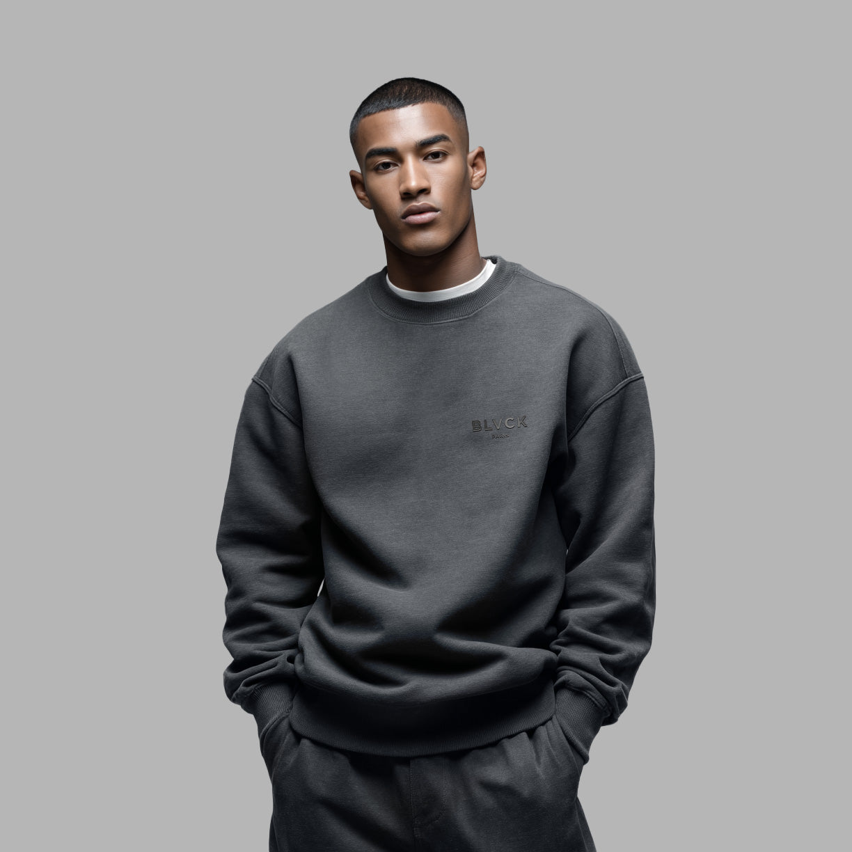 Shades of Blvck Sweater 'Charcoal'