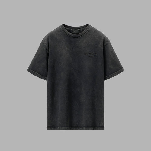 Acid Wash Tee Black